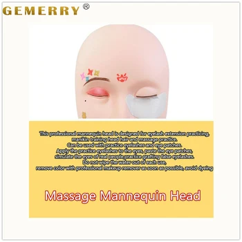 

Training Mannequin Eyelashes Model Heads Eye Facial Lash Extension Makeup Cosmetic Practice Tools Dummy Professional Soft