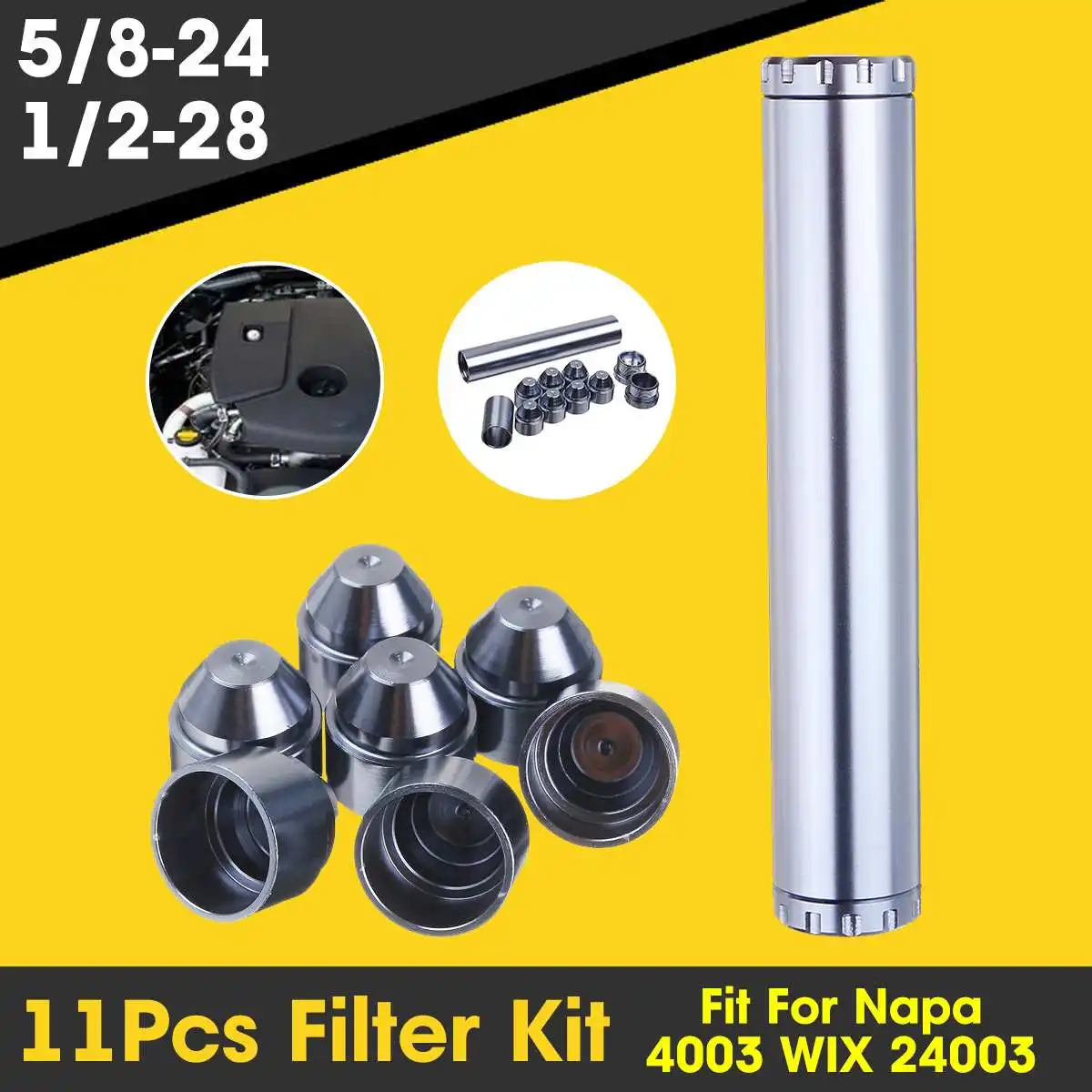 

New 11Pcs Filter Kits Solvent Filter Fuel Filters Fuel Trap D Cell Storage Cup For Napa 4003 WIX 24003 Automobiles Filters