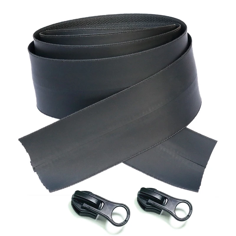 1/2/5/10M 5# Waterproof Zipper Black Invisible Nylon Coil Zippers with Zip Sliders for Sewing Jacket Bags Tailor Accessories
