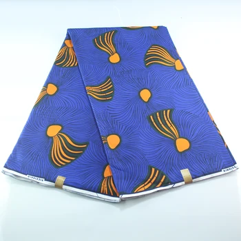 

6yards African 100% Cotton Prints Fabric sales New tissus High Quality Veritable Wax Guaranteed Real Dutch Wax