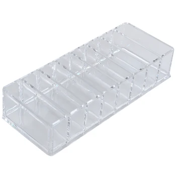 

New 8 Slot Acrylic Compact Holder Powder Eye Blush Makeup Case Storage Organiser