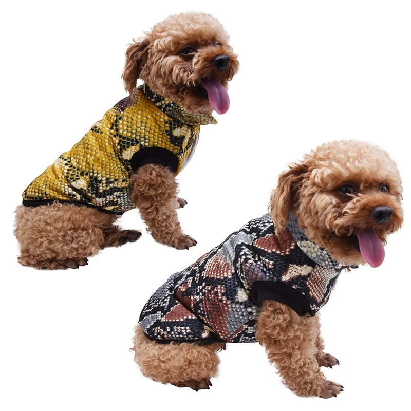 Новая одежда для собак характерная зимняя теплая куртка Пальто Щенок Чихуахуа Одежда Толстовки Маленький Средний щенок йоркширского