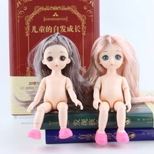 16 см 1 шт. девушки одеваются куколки произвольная отправка пара обуви 13 суставов BJD куклы игрушки с 3D глазом Прекрасная принцесса тело телесного цвета