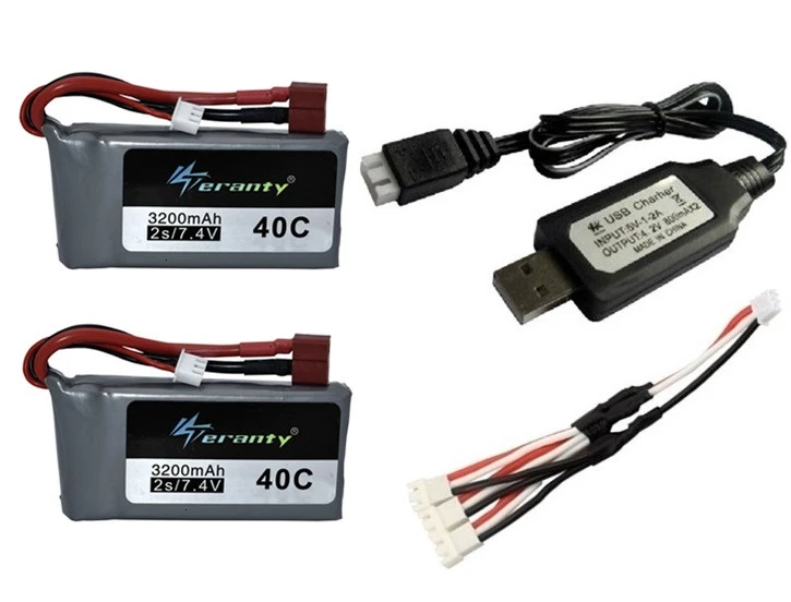 Обновление 3200mah 40C для Wltoys 12428 12423 RC четырехколесный внедорожный автомобиль 2s 7,4 v Lipo аккумулятор Feiyue 03 Q39 RC гоночный автомобиль - Цвет: Светло-желтый