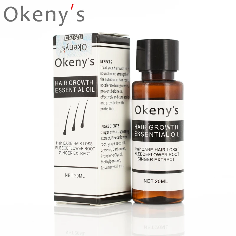 Эссенция для роста волос Okeny's 2 шт. 20 мл быстрое мощное масло ухода за волосами