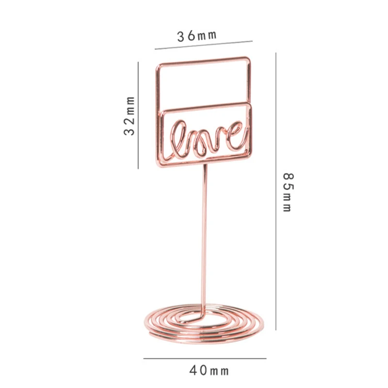 Креативный Love образный зажим для заметок, блокнот, папка, фото, зажимы для рабочего стола, бизнес-держатель для карт, офис, памятка, держатель для хранения, Органайзер