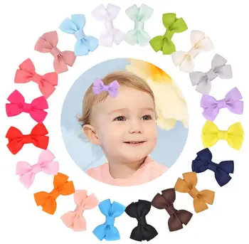 

50PCS 2Inch Baby Girls Hair Bows Grosgrain Ribbon Mini Bows with Alligator Hair Clips Fully Lined for Fine Hair Infants Newborns