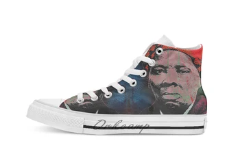 

HARRIET TUBMAN 2 breathable Casual High Top lace-up Canvas shoes sneakers Drop shipping