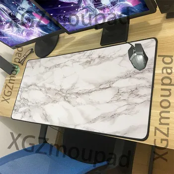 

XGZ Large Mouse Pad Black Precision Lock Edge Marble Stripe Computer Custom Table Mat Speed Rubber Non-slip Coaster Carpet