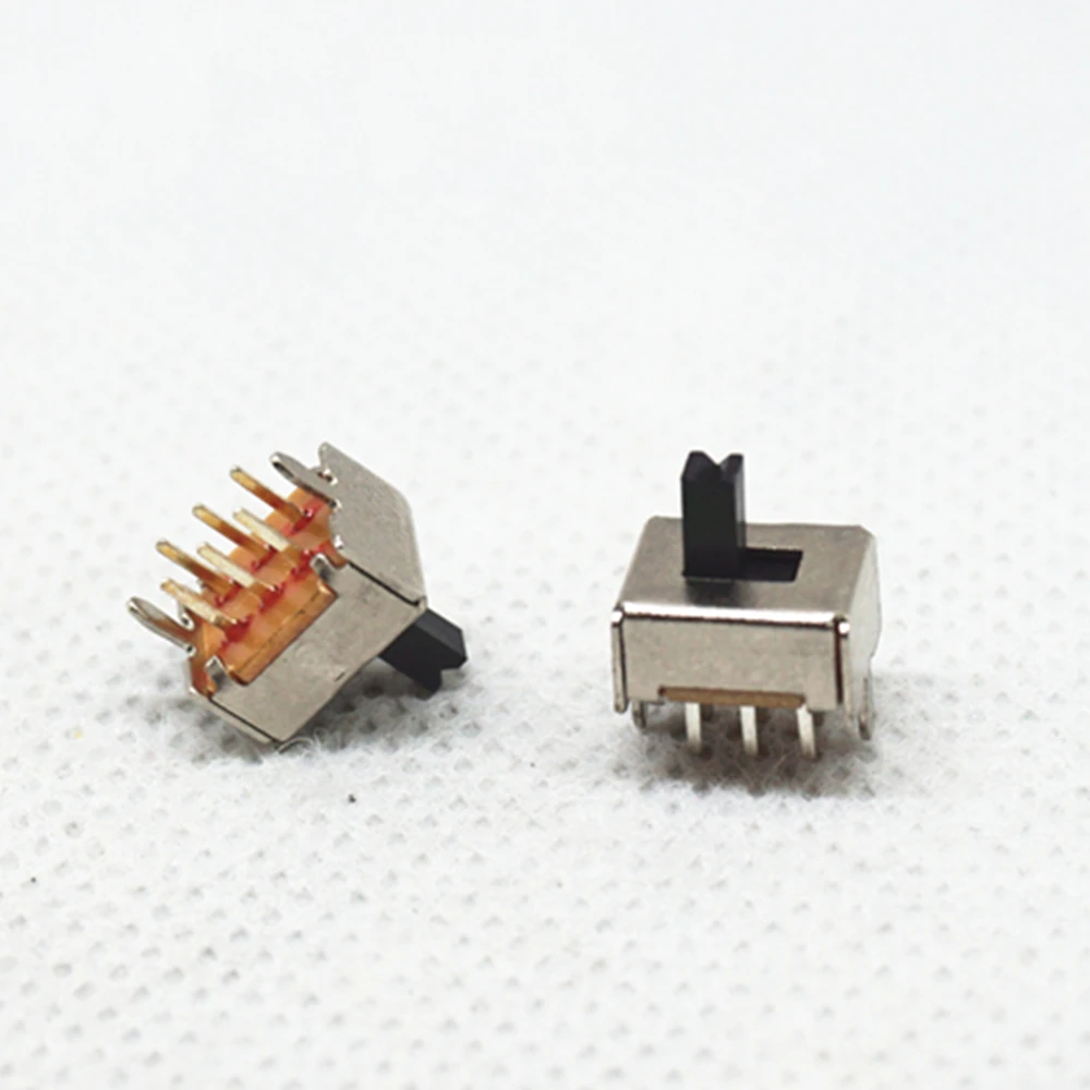 200 шт. переключатель SS22D07 SS-22D07 6PIN 2P2T DPDT Боковые направляющие переключатели ручка 4