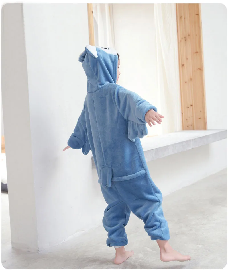 Детская Пижама-комбинезон в виде животных для детей, Косплэй kigurumi Пижама «летучая мышь» для маленьких мальчиков и девочек Одеяло спальная Пижама с капюшоном; одежда для сна, один размер