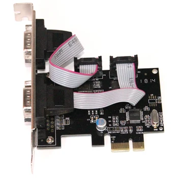 

Wch382 Chipset Pci-E 2 Serial Ports Controller Card Pci Express To Rs232 Com Port Adapter for Printer, Scanner, Modem