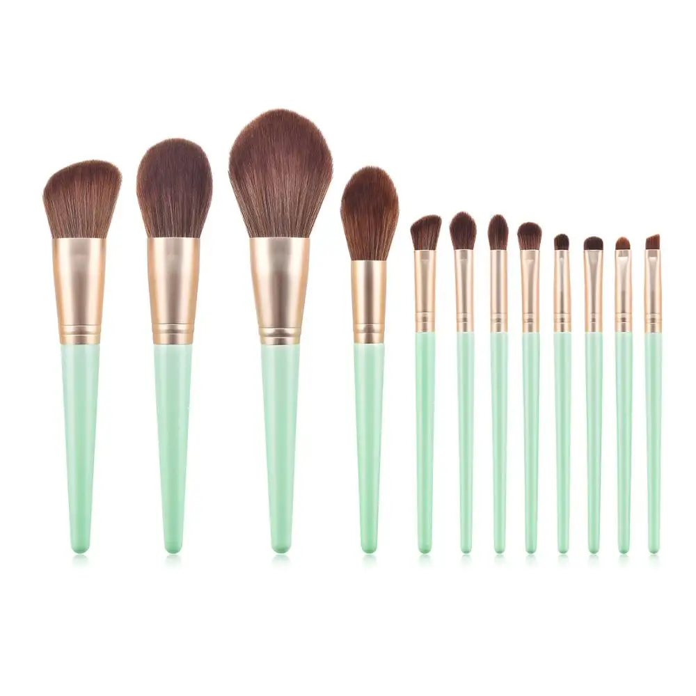 

New 12 Pcs Makeup Brushes Set For Women Beauty Make Up Cosmetics Tools Foundation Powder Blush Eyeshadow Eyebrow Eyelash Brushes
