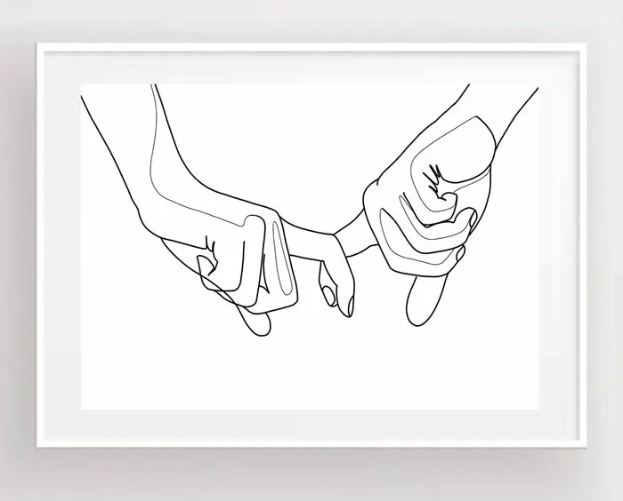 Wall Art плакат Для женщин для овала лица Рисунок плакаты на скандинавскую тему и отпечатки домашний Декор стены Декоративные Настенные рисунки для Гостиная картины - Цвет: E