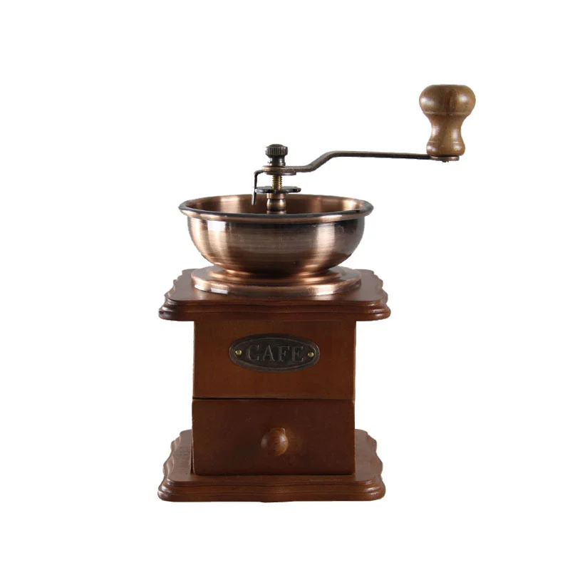 Mahogany Ретро ручная шлифовальная машина для кофе, ручная шлифовальная машина для кофейных зерен, кухонный перец, кофе, орехи, таблетки, мельница для специй - Цвет: Mahogany