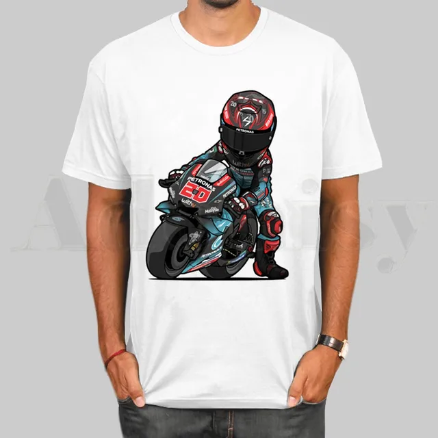 FABIO QUARTARARO LOGO French Movistar T Shirts Fashion Men and Women T-shirt Short Sleeve Unisex Tshirt Streetwear I
