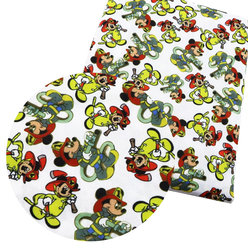 

50*140cm Polyester Cotton Quilting Fabric Cartoon Printed Patchwork DIY Sewing Crafts Cushion Bag Textile Material,c3137