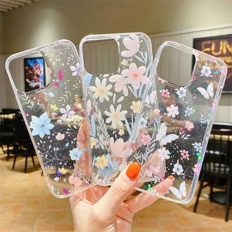 High Quality Pressed Dried Red Daisy Flower Phone Case Clear Soft TPU  Chaneling Back Coverfor Iphoneing 12 12PRO - China Phone Case and Mobile  Phone Case price