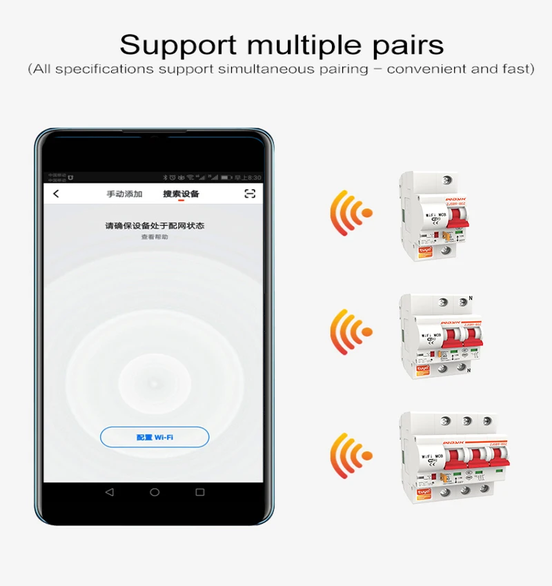Новинка автоматический выключатель 4P Wi Fi Smart Life/tuya Control защита от перегрузки умный