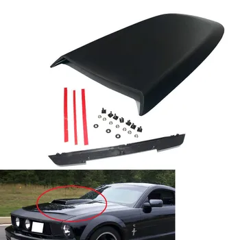 

1X ABS Car Front Hood Scoop Bonnet Vent Cover for FORD Mustang models GT V8 05-14 Matte Black
