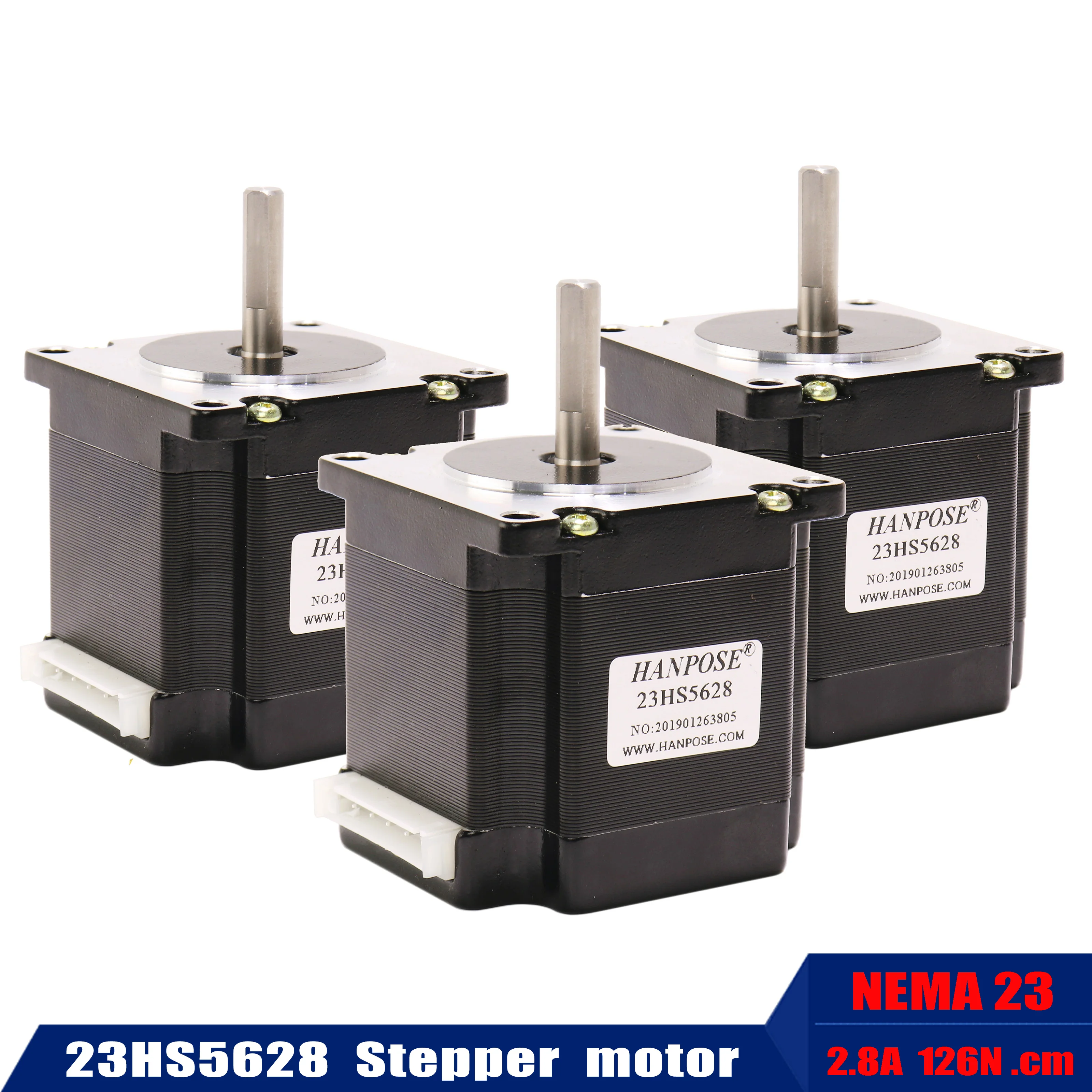 3 предмета Бесплатная доставка 4 свинец Nema23 шаговый двигатель 23HS5628 165 Oz in 56 мм 2.8A 57