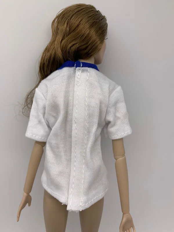 Новая одежда куклы игрушка одежда аксессуары пальто белая футболка для 1:6 куклы A109