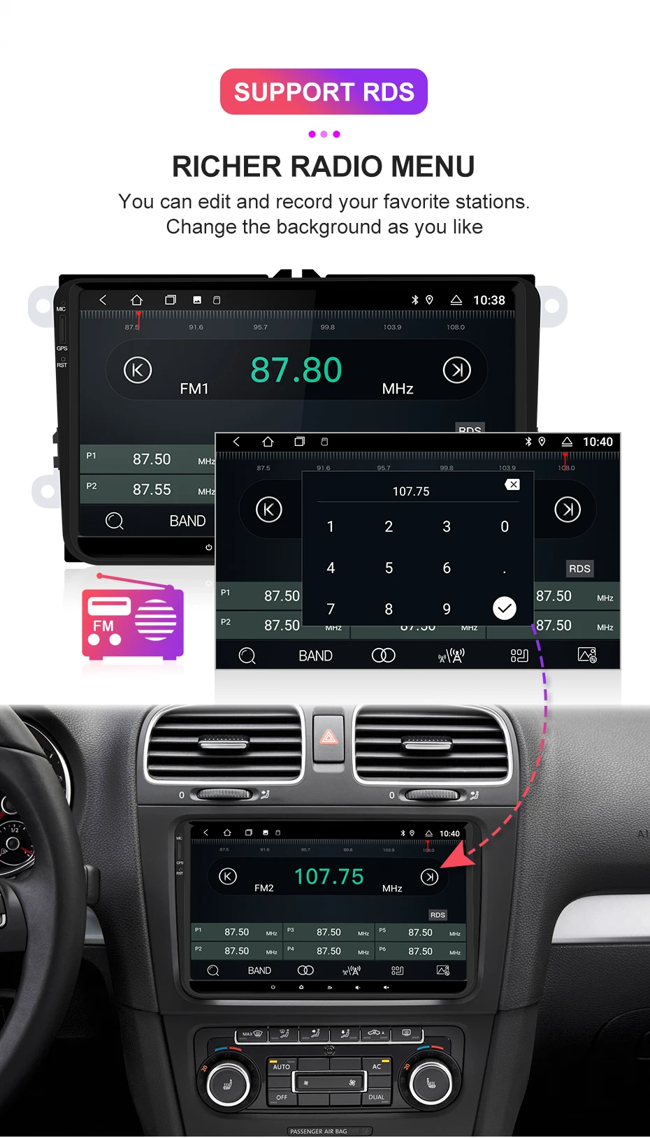 Isudar 1 Din Android 9 авто радио для VW/Volkswagen/POLO/PASSAT/Golf/Skoda/Octavia/сиденье автомобиля Мультимедиа gps Восьмиядерный ПЗУ 32 Гб FM