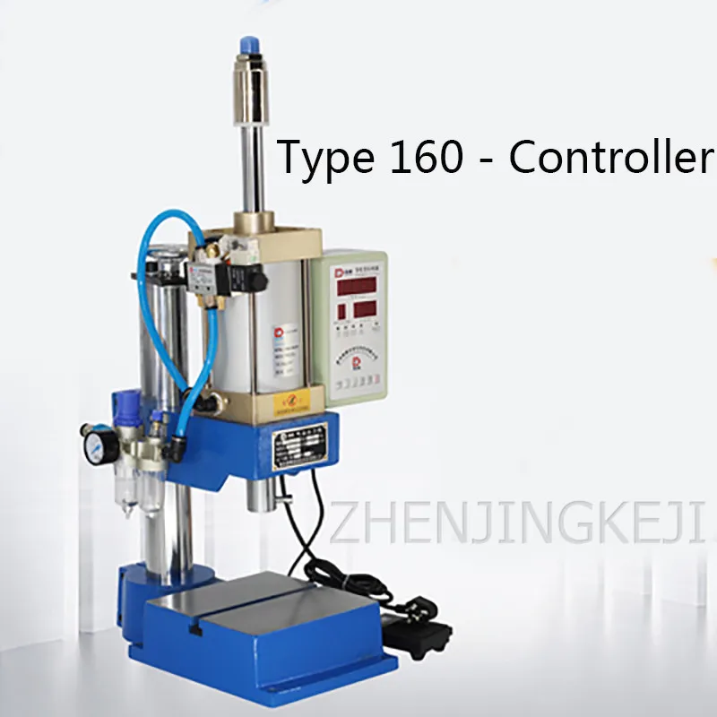 

Multifunction Pneumatic Punch Lettering Perforation Portable Press Desktop Single Post Pedal Cylinder Type Machining Center