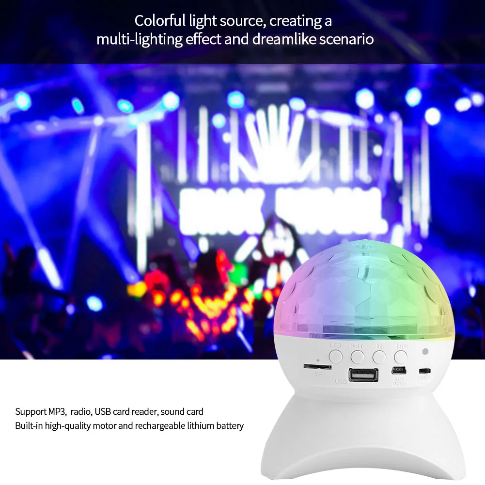 Usb зарядка Led прочный атмосфера Многофункциональный Bluetooth Музыкальный шар форма светильник динамик практичный сценический эффект бар Вечерние