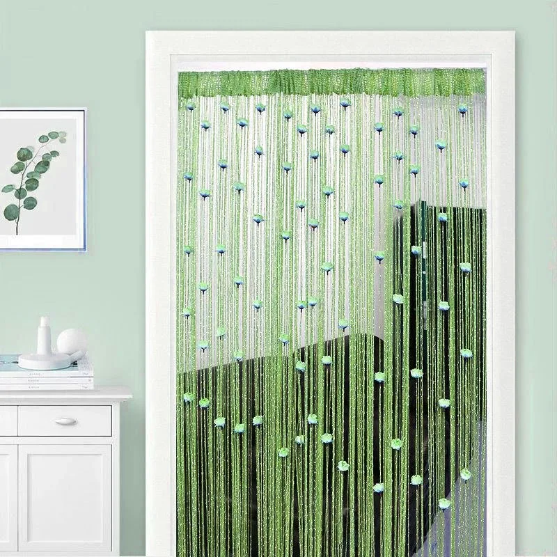 Door Line Curtain Rose Flower Shape Window Thread Hanging