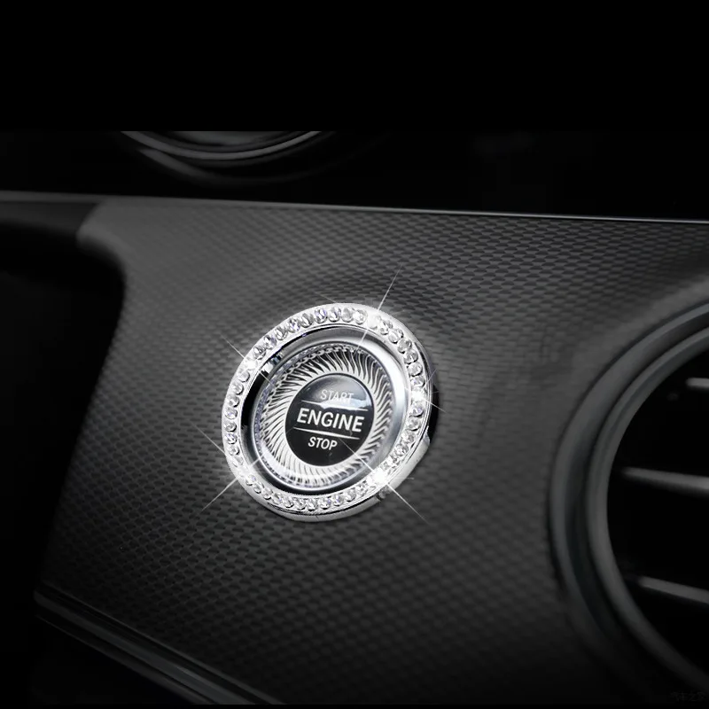 Роскошное алмазное вставное кольцо для Mercedes-Benz newE-class стартер зажигания для Mercedes-Benz interior modification glk260gla220