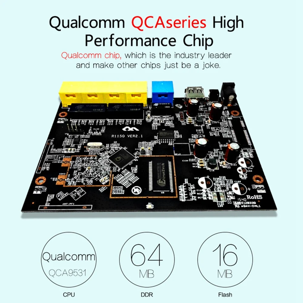 Comfast Wr610N 2,4 ГГц 300 Мбит/с Высокая мощность Беспроводной Wi-Fi маршрутизатор 60+ беспроводной пользователей домашний Wifi маршрутизатор с 1Wan+ 4 Lan порт 2x7Dbi An
