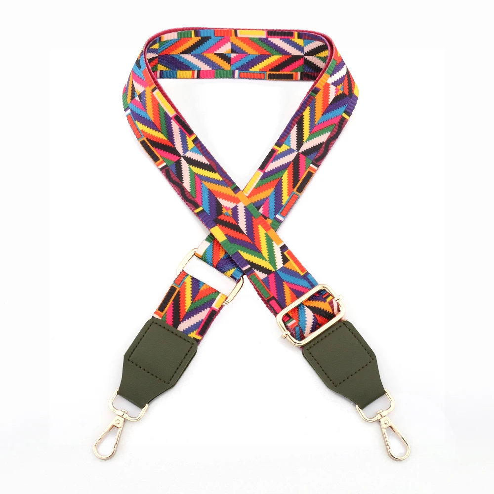 Bag Parts Accessories Shoulder Strap  for Handbags Adjustable Bag strap leather Belt Wide Rainbow  Purse Strap for Bag Replaceme