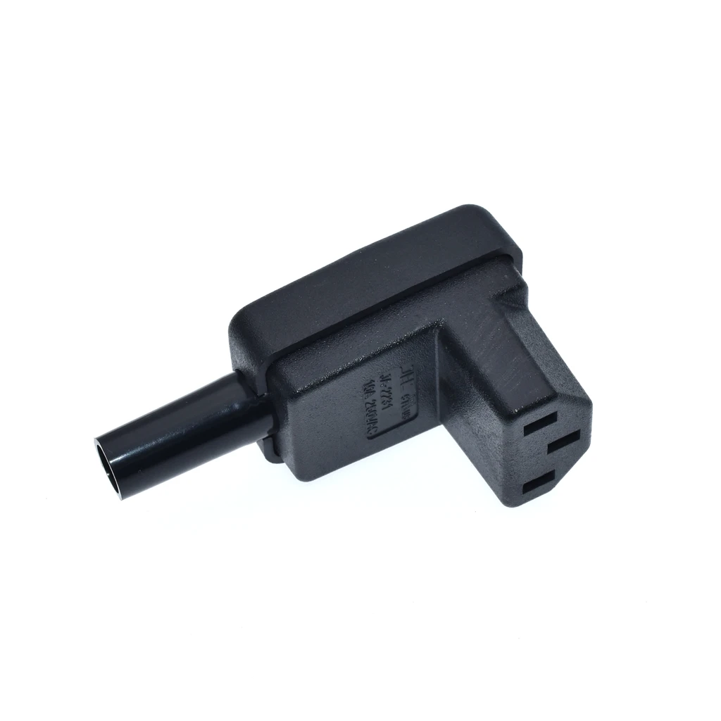 1 шт. 90 градусов Угловой IEC 320 C13 гнездовой разъем AC 10A 250V Мощность шнур питания