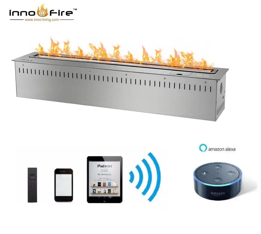 

hot sale 48 inches bio fireplace ethanol burner insert with remote control