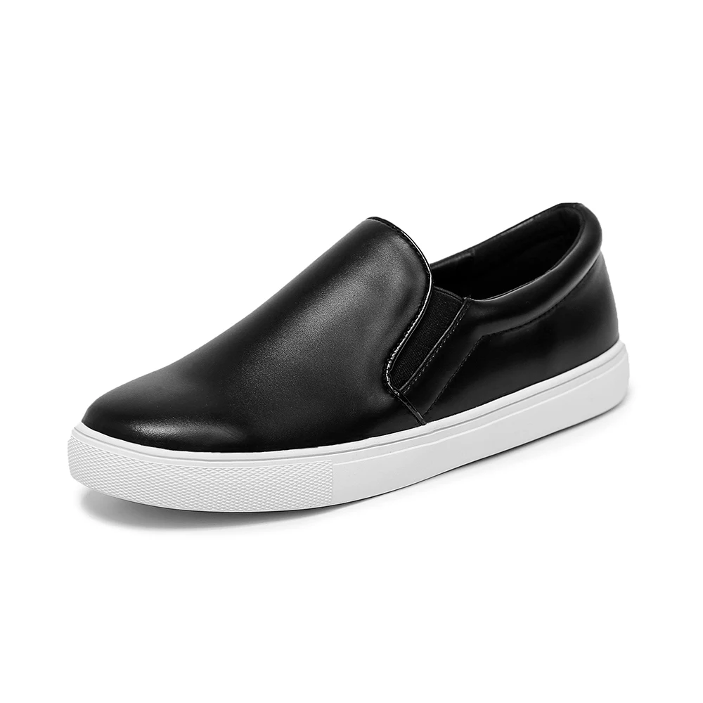 LAASIMI Women Loafers Fashion Black Brown Vacation Women Shoes Stylish Slip On Shoes Woman Casual Ballet Flats PU Leather - Цвет: Black
