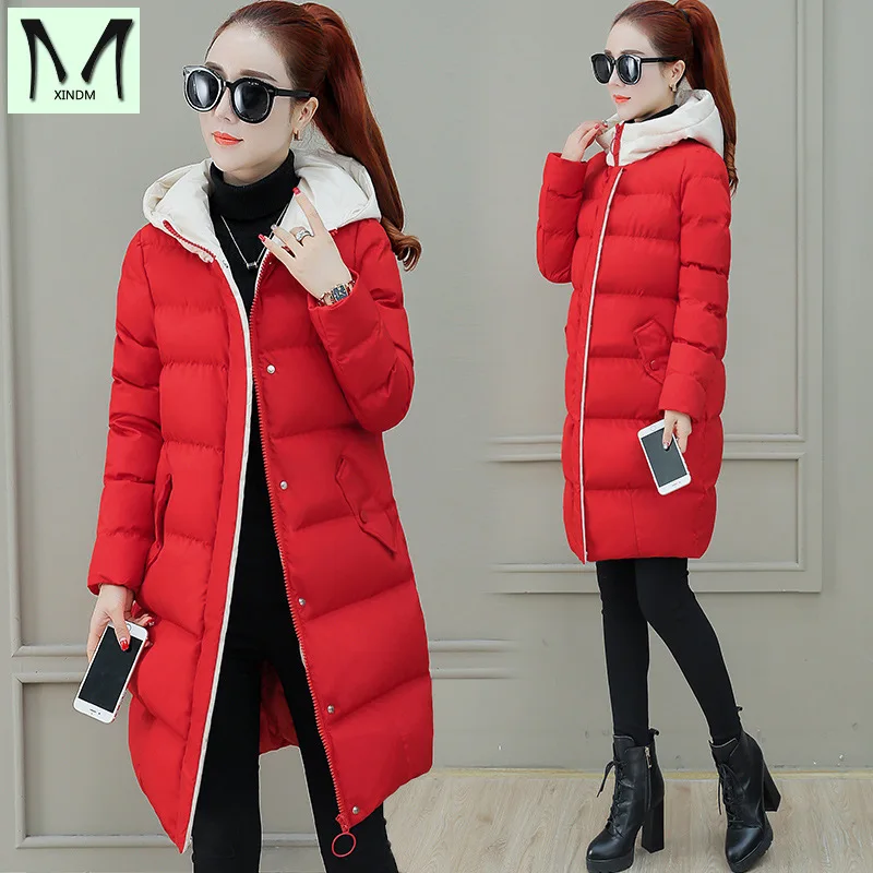 

2019 Winter Coat New Style down Jacket Cotton-padded Clothes Women's Mid-length over-the-Knee Cotton-padded Clothes Women's Kore