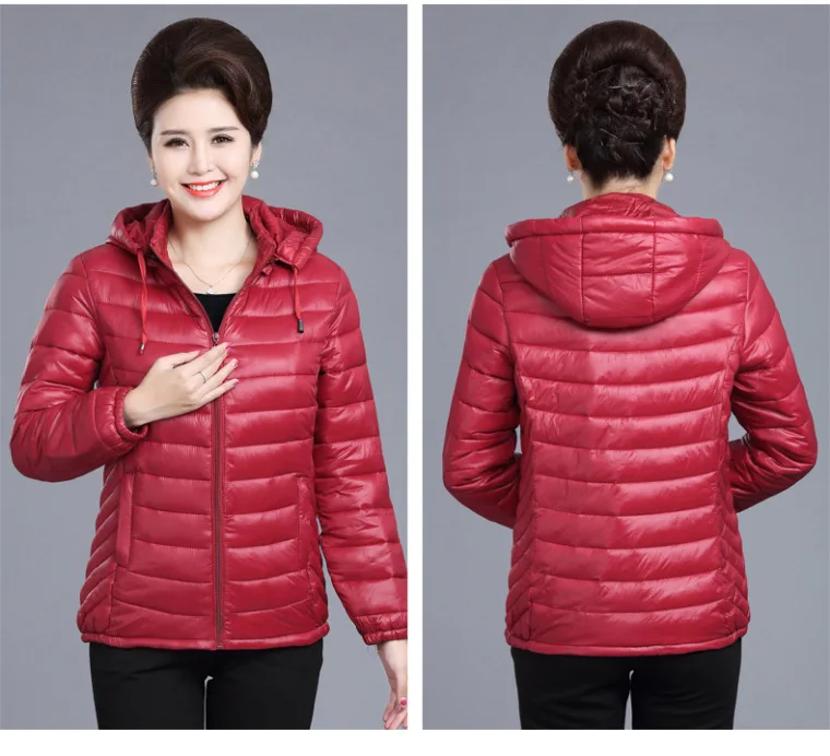 Fashion Woman Solid Color Zipper Down Cotton Parka winter brief paragraph women quilted jacket 1809