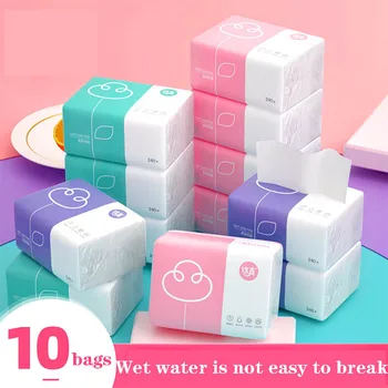 

Log Paper 10 Bags / Soft Package Paper Towel 240 Toilet Paper With Napkin