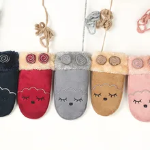 Лидер продаж; Детские перчатки; зимние теплые бархатные утепленные варежки с рисунком; Прямая поставка; одежда для покупок; Wd3