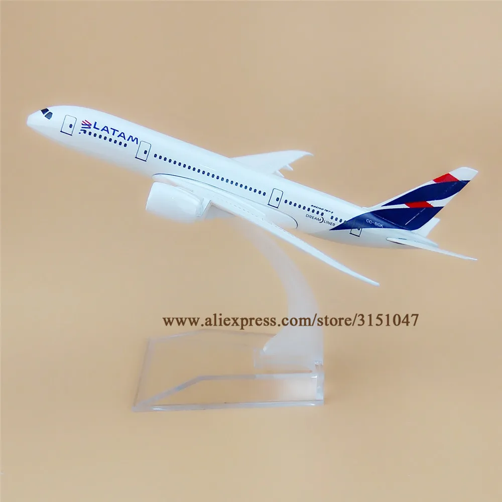 16 см сплав металла воздуха Чили латам авиалиний модель самолета Boeing 787 B787 с