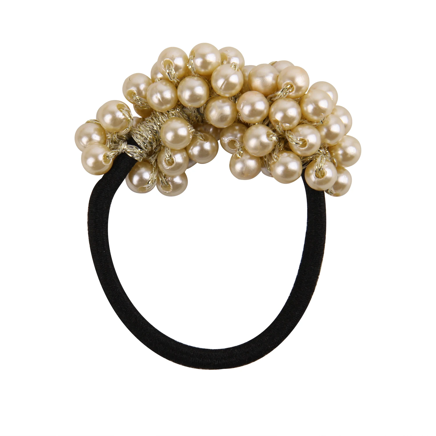 Rubber Band Pearl Beads Elastic Ponytail Holder 6