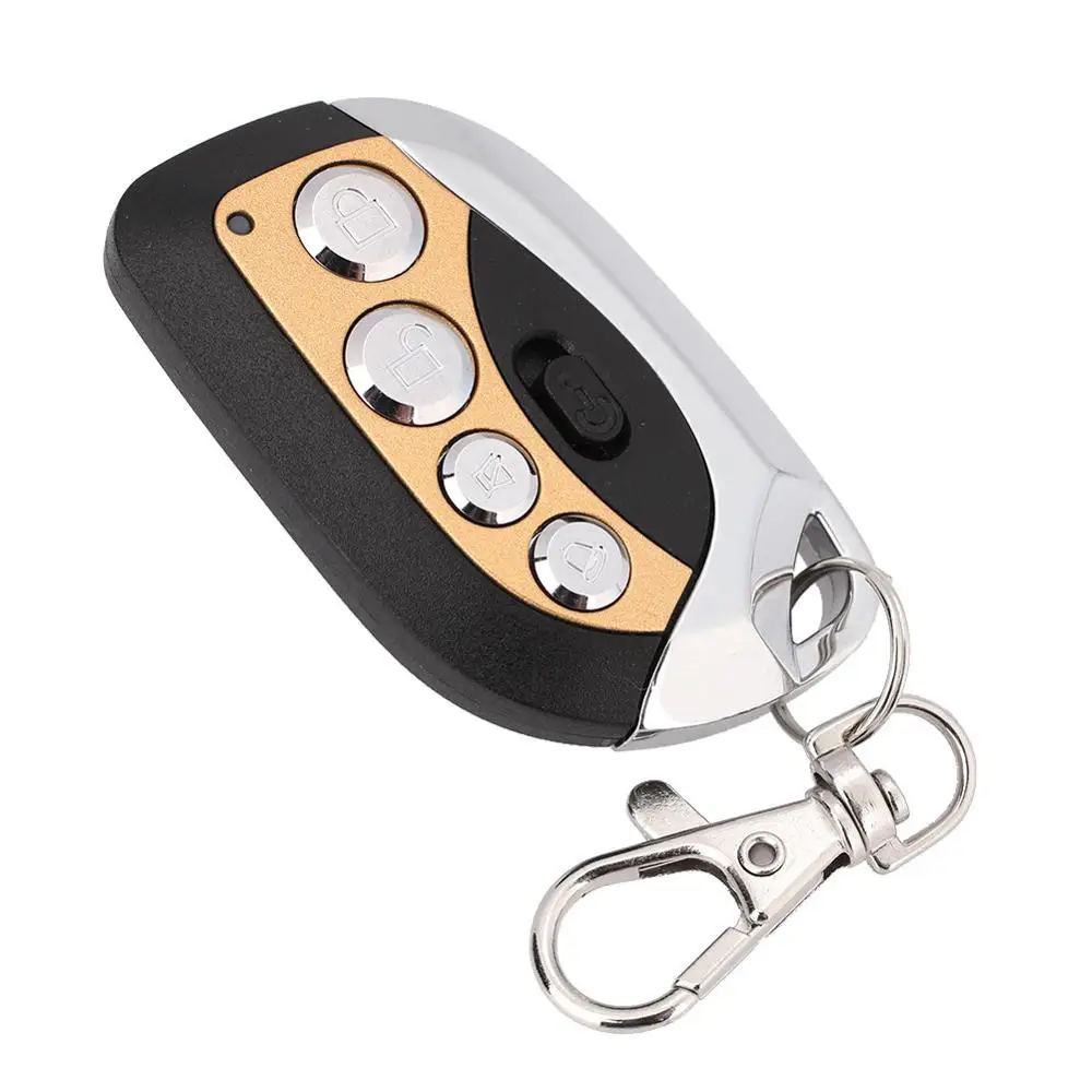 Black White Gold 433MHz Remote Universal Consumer Electronics Electric Garage Door Opener Remotes keypad door lock opener access control - Color: Black White Gold