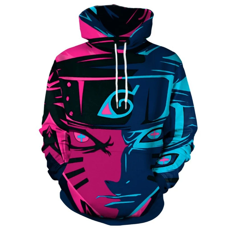 2020 Japan Anime Men Causal 3D Pattern Printing Hooded Sweatshirt Fashion Hip Hop Style Pullover Male Trendy Hoodie | Мужская одежда