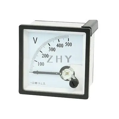

AC 0-500V Zero Setting Square Dial Panel Analog Voltage Meter Voltmeter