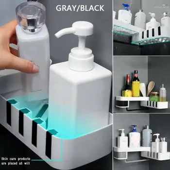 

Bathroom Storage Shelf Innovative drainage layer tripod Large 180 Wall Kitchen Adjustment Installation Seamless Angle Tripo A3B7