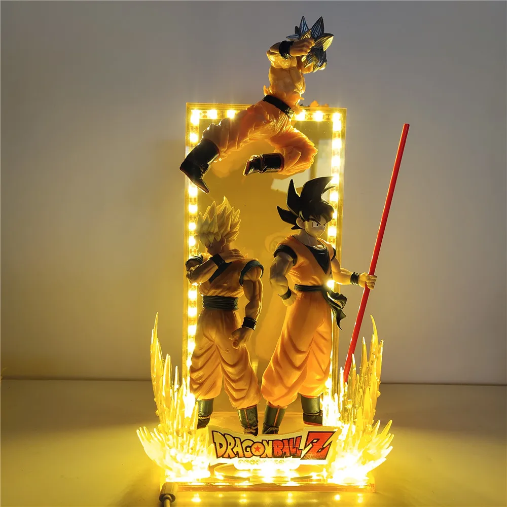 Dragon Ball Super Goku LED Lamp Ultra Instinct Evolution Home Decoration Lamparas Anime Xmas Gift Super Saiyan DBZ Figurine Lamp