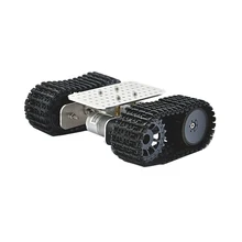 Мини-робот-Танк из алюминиевого сплава, шасси робота 12 В постоянного тока, мотор-редуктор ручной работы, набор для самостоятельной сборки, светильник-танк, робот-шасси