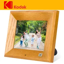 KODAK 8 дюймовая цифровая фоторамка фотоальбом с высоким разрешением MP3 MP4 видеоплеер будильник с пультом дистанционного управления