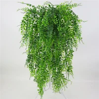 Folhas de vime artificial para parede, plantas falsas de plástico para decoração de jardim, áreas externas, folhas de seda, plantas verdes de hera